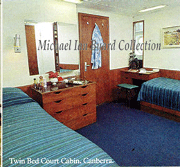 Twin Bed Court Cabin aboard Canberra